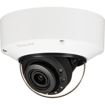 Hanwha Vision XNV-A8084R Cámara domo de red exterior 5MP con visión nocturna lente varifocal motorizada 3.3-9.3mm y montaje incluido