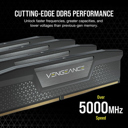 CORSAIR 16GB VENGEANCE DDR5 6000 MHz Kit de memoria UDIMM 2x8GB Gris