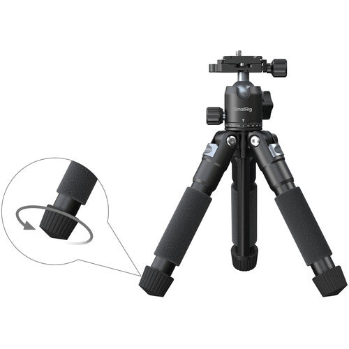 SmallRig VT-20 Pro Trípode de Escritorio Portátil Capacidad 6.6 lb Altura 9.1 a 21.2"