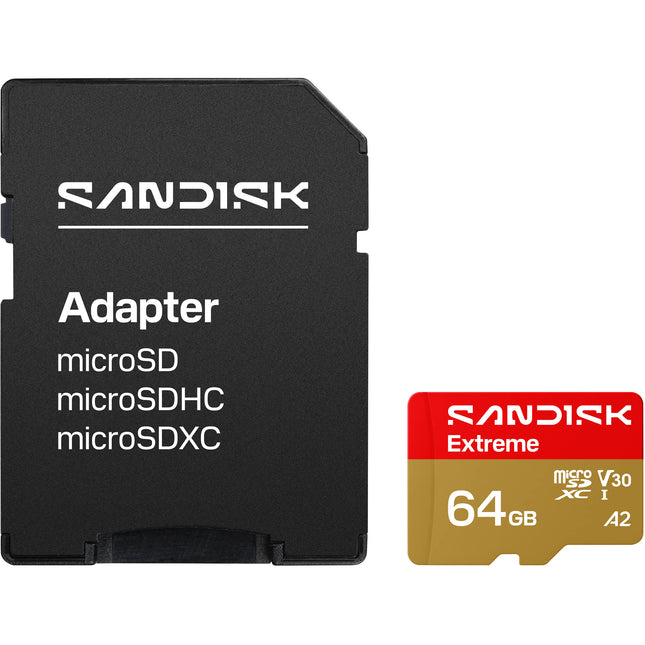SanDisk 64GB Extreme UHS-I microSDXC Tarjeta de Memoria 170MB/s Lectura 80MB/s Escritura