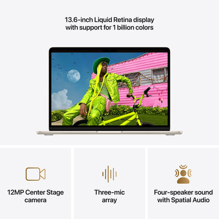 Apple 13" MacBook Air Kit con AppleCare+ M5 24GB RAM 512GB SSD Starlight
