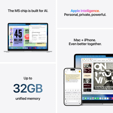 Apple 15" MacBook Air M5 32GB RAM 1TB SSD Pantalla Liquid Retina