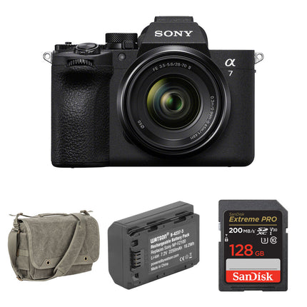 Sony a7 V Cámara sin Espejo 33MP 4K 60p con Lente 28-70mm f3.5-5.6 y Bolsa Básica