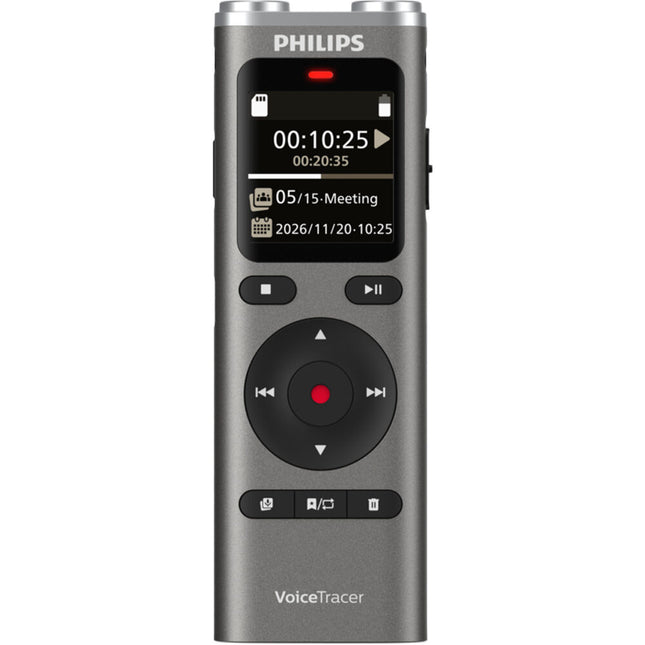 Grabadora de voz Philips VoiceTracer DVT2075 8GB 35 horas batería con USB-C