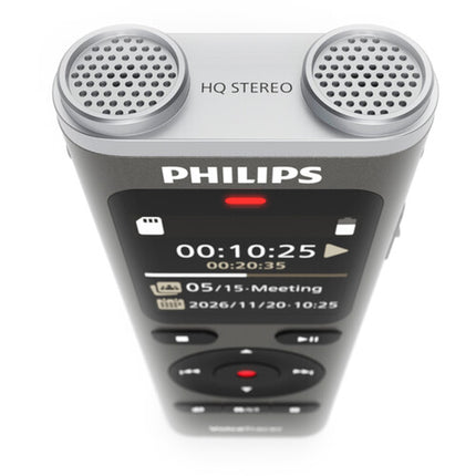 Grabadora de voz Philips VoiceTracer DVT2075 8GB 35 horas batería con USB-C