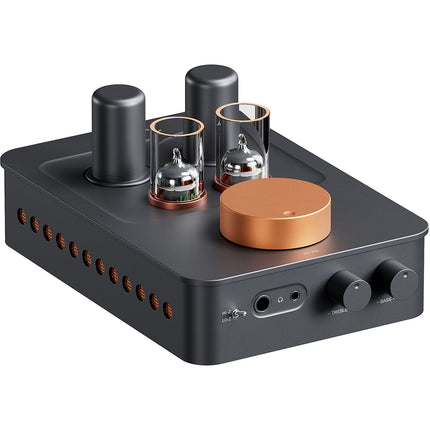 Fosi Audio GR70 Amplificador y Previo para Auriculares con Tubos 5654W y 6X4/6X8