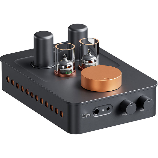 Fosi Audio GR70 Amplificador y Previo para Auriculares con Tubos 5654W y 6X4/6X8