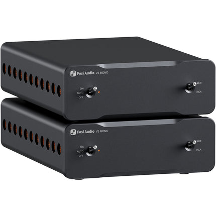 Fosi Audio V3 Amplificador de Potencia Mono Dual 240W 4 Ohms con Fuente 48V 10A