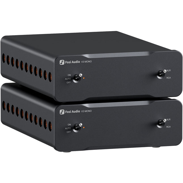 Fosi Audio V3 Amplificador de Potencia Mono Dual 240W 4 Ohms con Fuente 48V 10A