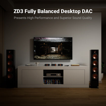 Fosi Audio ZD3 DAC y Preamplificador de Escritorio con ES9039Q2M y Bluetooth 5.0
