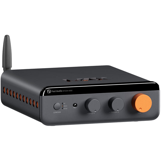 Fosi Audio BT20A MAX Amplificador 2.1 Canales 300W Pico Bluetooth Control Remoto IR