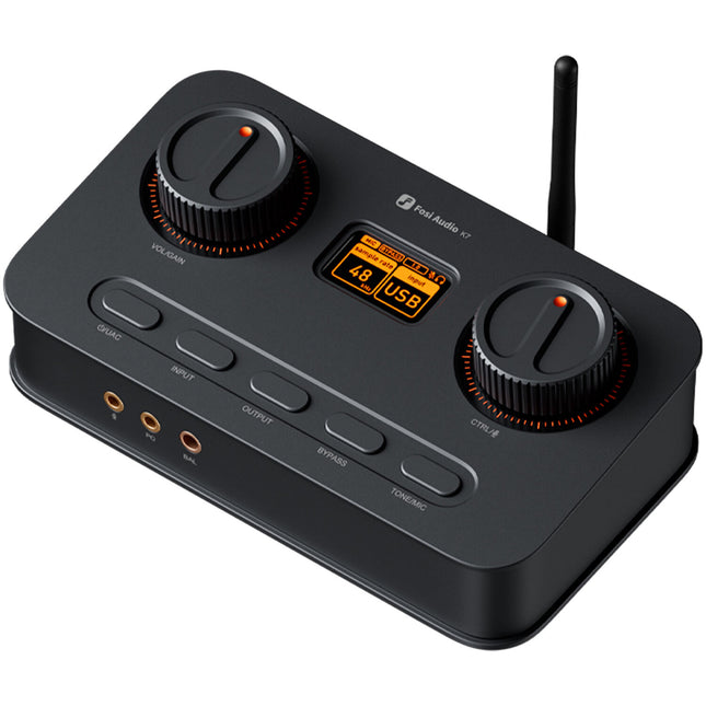 Fosi Audio K7 DAC y Amplificador para Auriculares con Bluetooth y Pantalla OLED 1.5 pulgadas