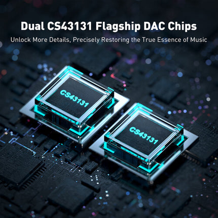 Fosi Audio DS2 DAC y amplificador portátil para auriculares USB con PCM 384 kHz DSD256