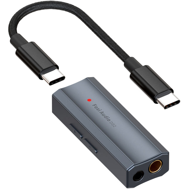 Fosi Audio DS2 DAC y amplificador portátil para auriculares USB con PCM 384 kHz DSD256