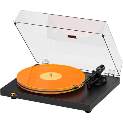 Fosi Audio Luna3 Tocadiscos Manual 33 1/3 y 45 rpm con Plato Acrílico