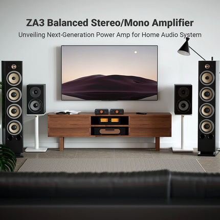 Fosi Audio ZA3 Amplificador de Potencia Balanceado 2.1 Canales 155W RMS 48V 5A