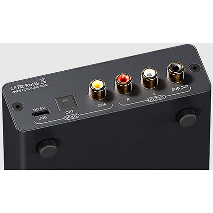 Fosi Audio Q6 Convertidor Digital a Analógico con DAC AK4493S y USB-C