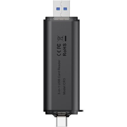 Ulanzi CR3 Lector de Tarjetas 3 en 1 USB C y USB A UHS II