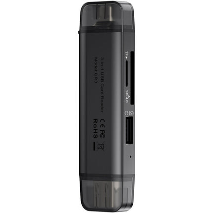 Ulanzi CR3 Lector de Tarjetas 3 en 1 USB C y USB A UHS II