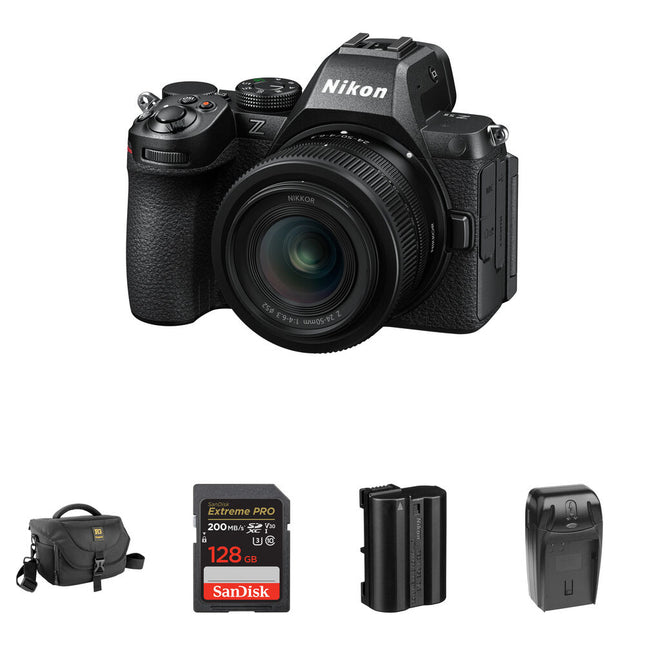 Nikon Z5 II Cámara sin Espejo 24.5MP con Lente 24-50mm y Kit Essentials Plus