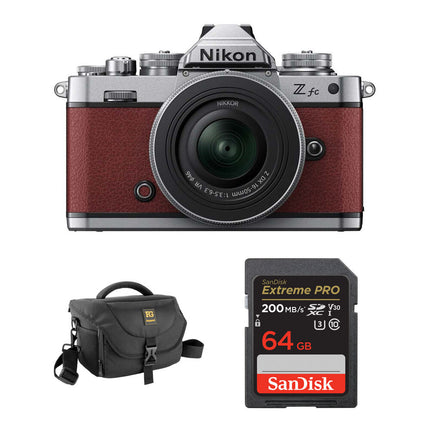 Nikon Zfc Cámara Sin Espejo 20.9MP DX 16-50mm con Bolsa y Tarjeta 64GB