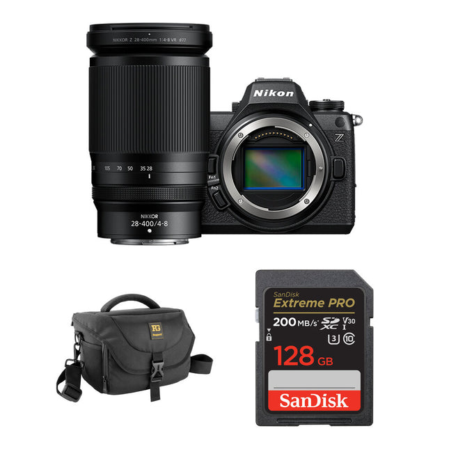 Nikon Z6 III Cámara Sin Espejo 24.5MP con Lente 28-400mm y Bolsa