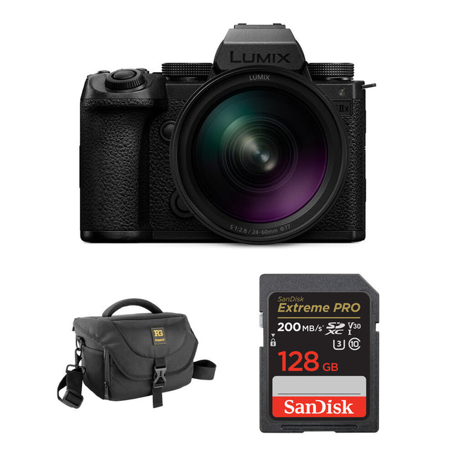 Panasonic LUMIX S5 IIX Cámara Sin Espejo 24.2MP 6K30p con Kit Básico