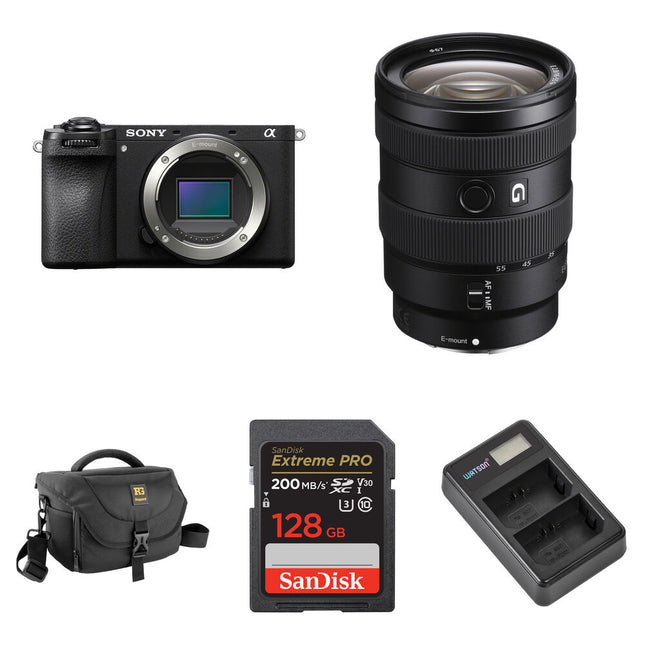 Sony a6700 Cámara sin Espejo 26MP 16-55mm f2.8 con Kit Básico