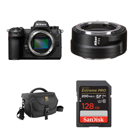 Nikon Z6 III Cámara sin Espejo 24.5MP y Adaptador FTZ II Bolsa y Tarjeta 128GB