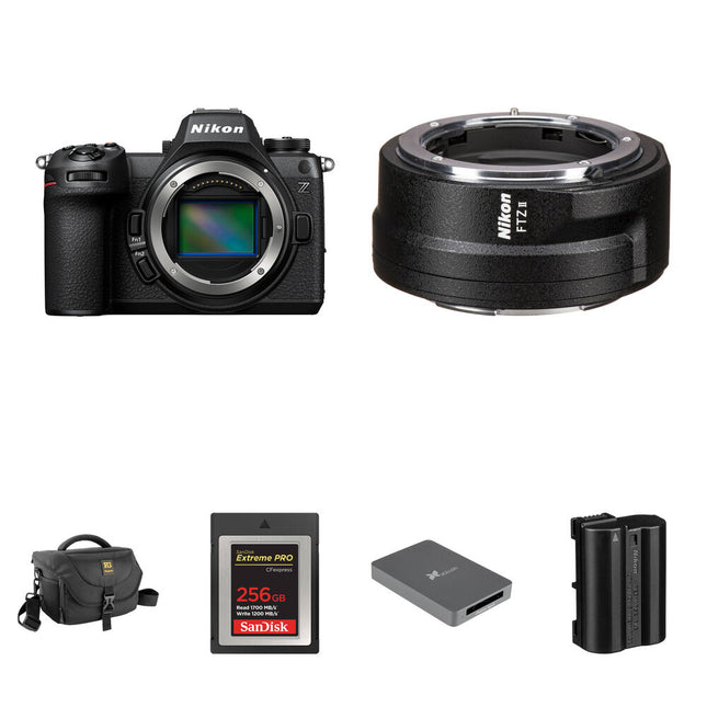 Nikon Z6 III Cámara Sin Espejo 24.5MP Adaptador FTZ II Kit Esencial