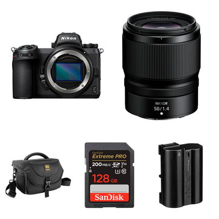 Nikon Z7 II Cámara sin Espejo 45.7MP 10 fps con Lente 50mm f/1.4 y Kit Essentials+