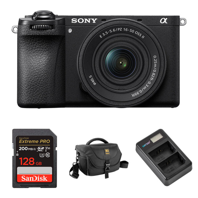 Sony a6700 Cámara sin Espejo 26MP 11fps con Lente 16-50mm y Kit Básico