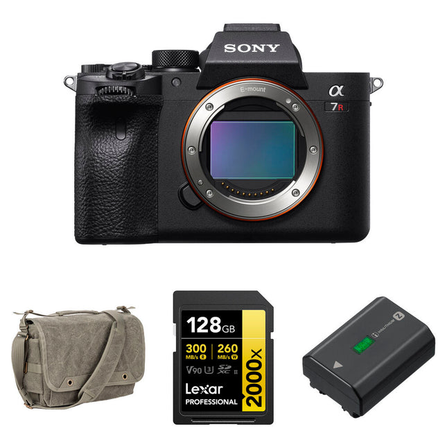 Sony a7R IVA Cámara Mirrorless 61MP Kit Esencial Batería 2280mAh 128GB