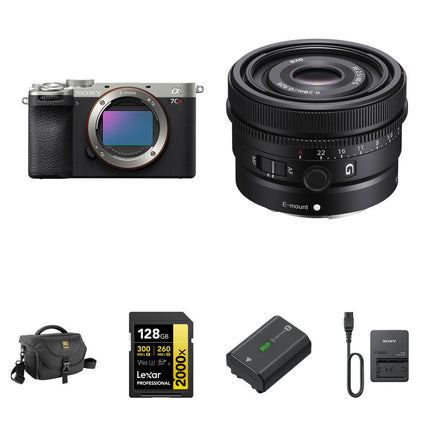 Sony a7CR Cámara sin Espejo 61MP con Lente 40mm f/2.5 Kit Completo