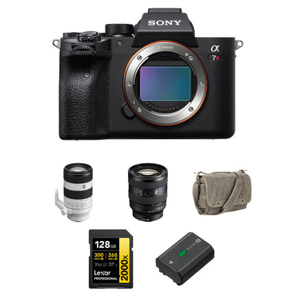 Sony a7R IVA Cámara Sin Espejo 61MP 4K 20-70mm f4 y 70-200mm f4 II Kit Esencial