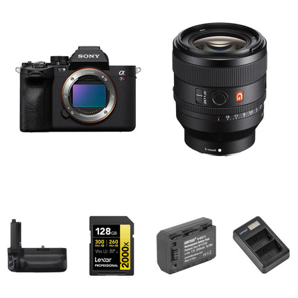 Sony a7R V Cámara sin Espejo 61MP 8K 50mm f1.4 Kit Completo