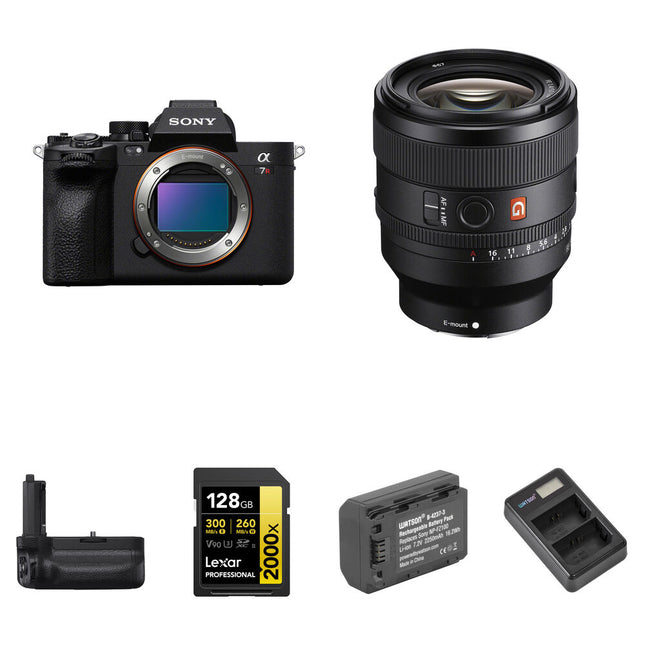Sony a7R V Cámara sin Espejo 61MP 8K 50mm f1.4 Kit Completo