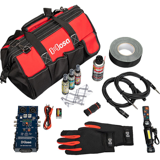 Hosa Technology Stage Buddy Kit Técnico con 10' Cable XLR y Tester de Audio