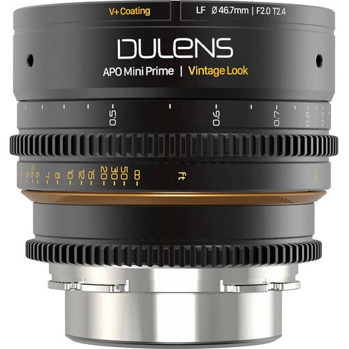 Dulens APO Mini Prime Juego de 6 lentes 21-110mm T2.4-T2.6 Montura PL con Estuche rígido
