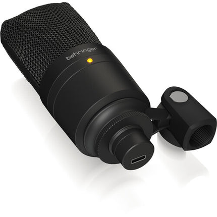 Behringer Micrófono Profesional USB para Podcast con Brazo y Filtro Pop
