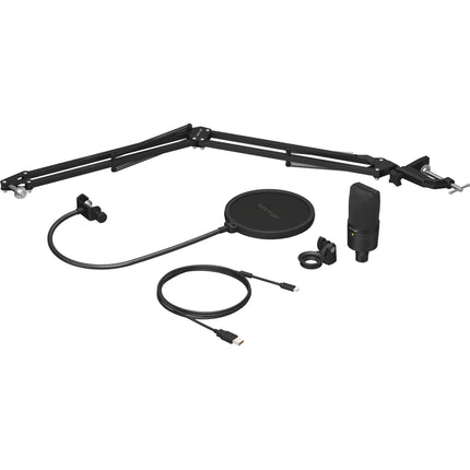 Behringer Micrófono Profesional USB para Podcast con Brazo y Filtro Pop