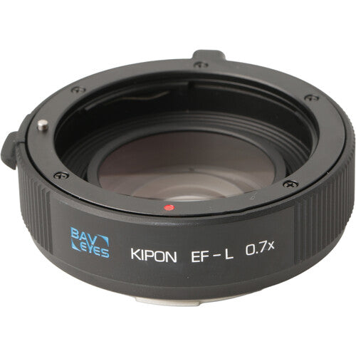 KIPON BAVEYES 0.7x Reductor de Focal para Canon EF a L-Mount Metal y Vidrio