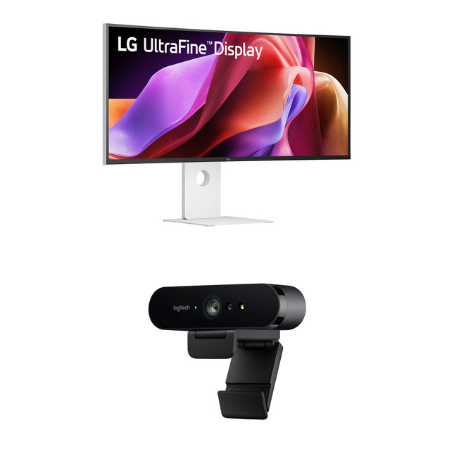 LG 39.7" UltraFine 5K2K Monitor Curvo Ultrapanorámico 120Hz Kit Webcam 4K