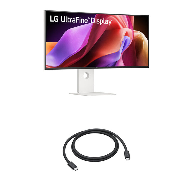 LG 39.7" UltraFine 5K2K Monitor Curvo Ultra Ancho 120 Hz 5120x2160 HDR Kit Cable Thunderbolt 5