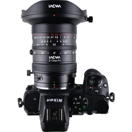 Venus Optics Laowa 17mm f4 Zero-D objetivo shift para Nikon Z soporte Arca-Swiss