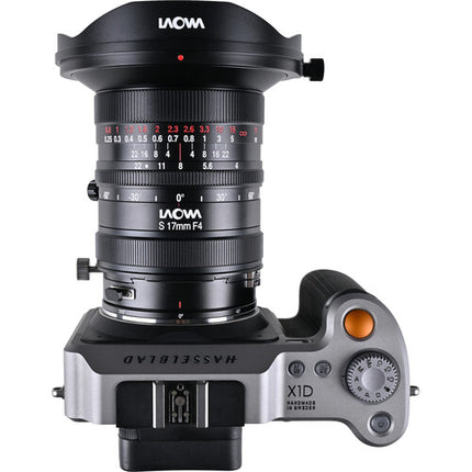 Venus Optics Laowa 17mm f4 Zero-D Objetivo Desplazable Hasselblad X 86mm Filtro 104° Campo Visual