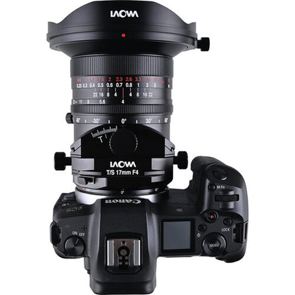 Venus Optics Laowa 17mm f4 Tilt-Shift para Canon RF Full-Frame 12mm shift 10° tilt