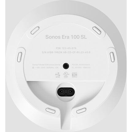 Sonos Era 100 SL Altavoz Blanco 2 Tweeters 1 Mid-Woofer Wi-Fi 6 Bluetooth