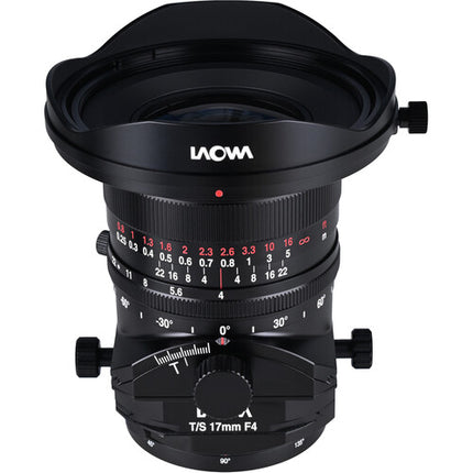 Venus Optics Laowa 17mm f4 Tilt-Shift para Canon RF Full-Frame 12mm shift 10° tilt
