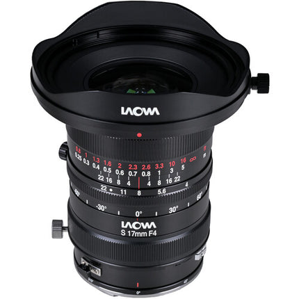 Venus Optics Laowa 17mm f4 Zero-D Objetivo Desplazable Hasselblad X 86mm Filtro 104° Campo Visual